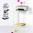 Modern tabell Plexiglas L50 x H76 x D40 cm Aza, tillverkad i Italien Viadurini