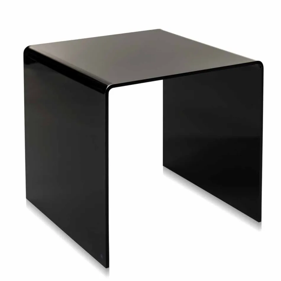 modern design Black Table 50x50cm Big Terry, tillverkad i Italien Viadurini