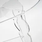 Ilaria - Ovalt soffbord i transparent plexiglas Tillverkat i Italien Viadurini