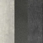 Ovalt vardagsrum i metall Soffbord och tvåfärgad keramisk skiva - Comacchio Viadurini