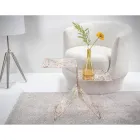 Transparent färgat plexiglas soffbord för vardagsrum Tillverkat i Italien - Kamon Viadurini