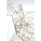 Transparent färgat plexiglas soffbord för vardagsrum Tillverkat i Italien - Kamon Viadurini