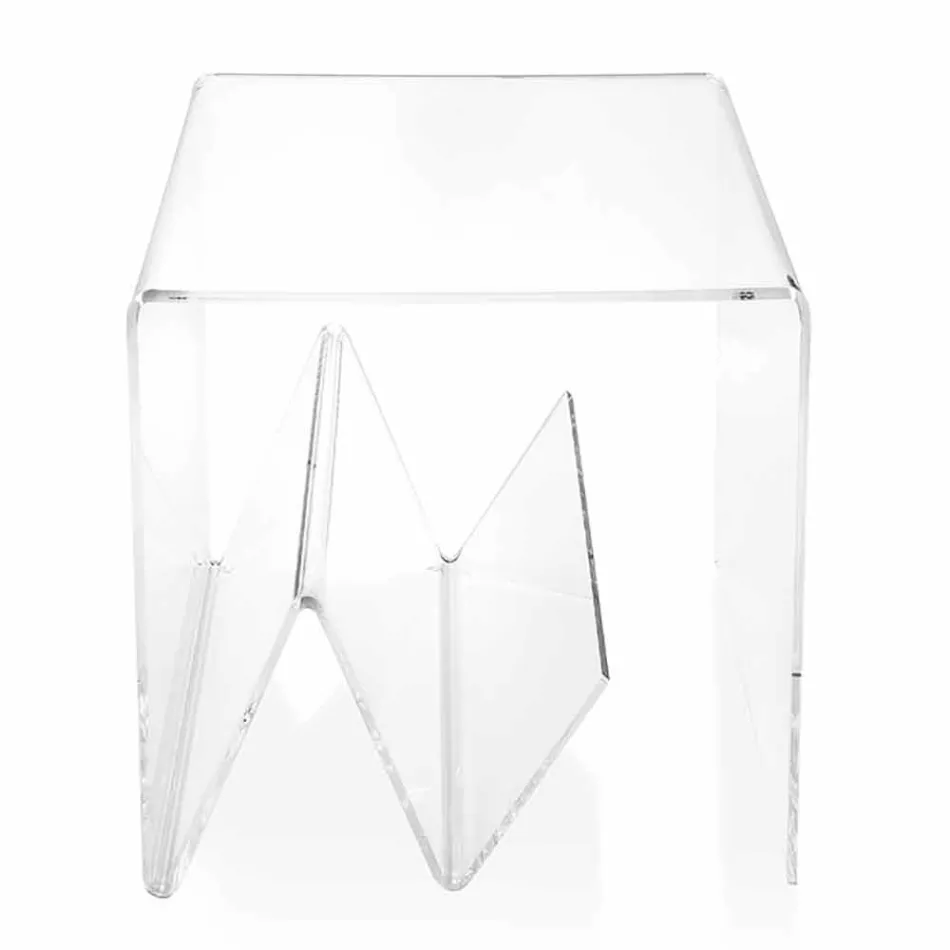 Modernt design soffbord / magasinställ, i Cavour plexiglas Viadurini