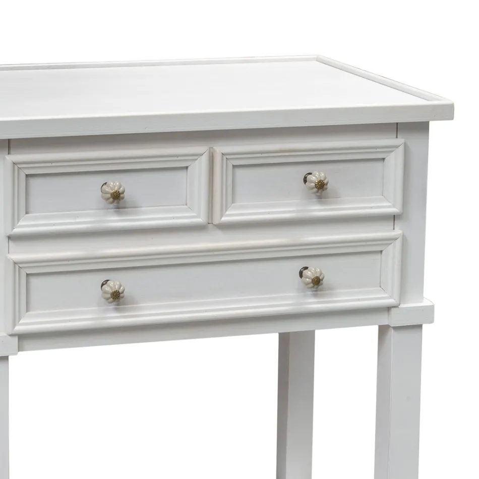 Telefonbord med 3 lådor och hylla Tillverkat i Italien - Culsu Viadurini