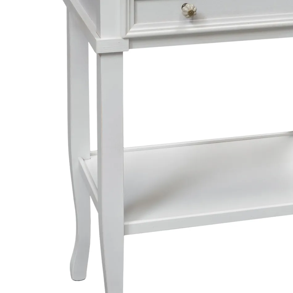 Telefonbord med 3 lådor och hylla Tillverkat i Italien - Culsu Viadurini