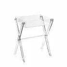 Soffbord transparent lunchbox konstruktion Olivia gjort i Italien Viadurini