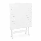 Fyrkantigt hopfällbart soffbord i målad aluminium - jakt Viadurini