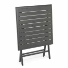 Fyrkantigt hopfällbart soffbord i målad aluminium - jakt Viadurini