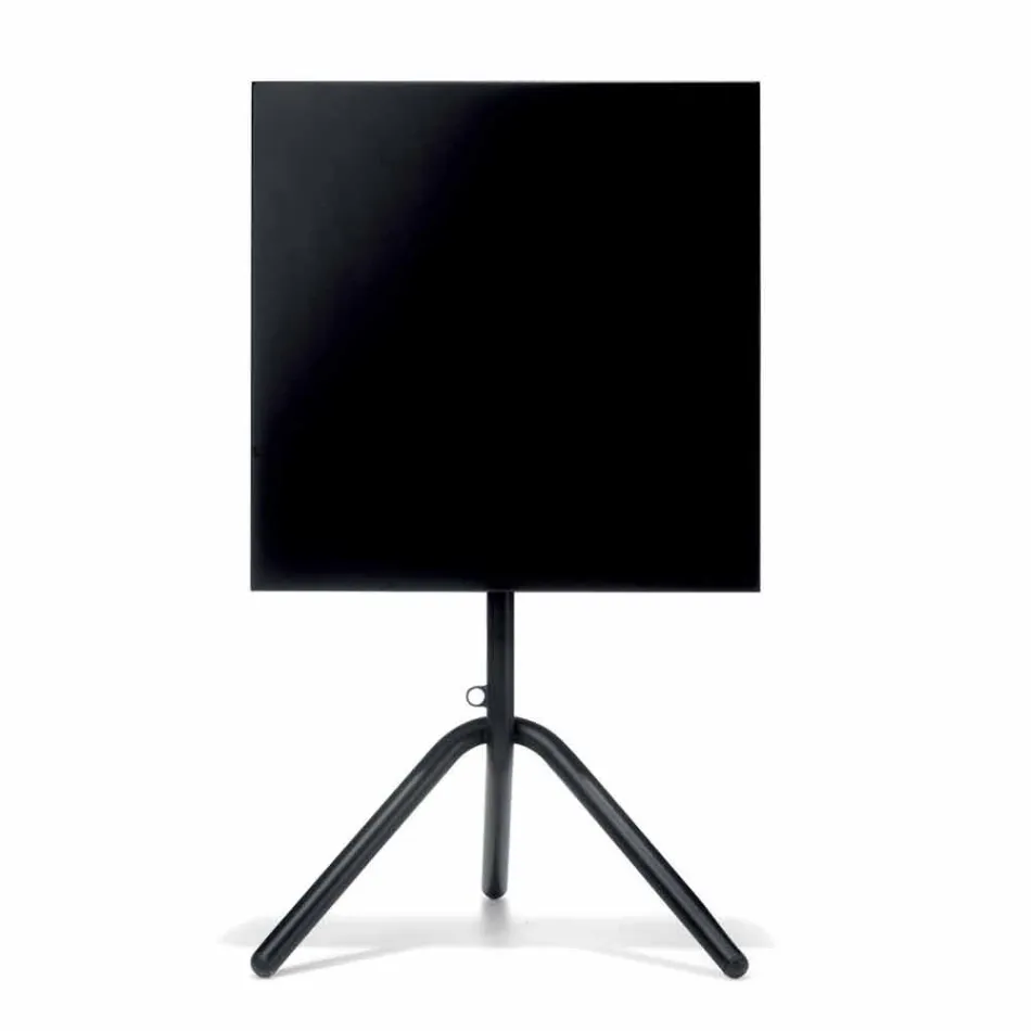 Fyrkantig metall och plåt utomhusbord tillverkad i Italien - Barnabas Viadurini