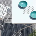 Fyrkantigt hopfällbart utomhusbord i galvaniserat stål Tillverkat i Italien - Selvaggia Viadurini