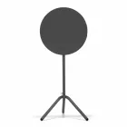 Runt högt utomhusbord i metall och plåt tillverkat i Italien - Baldric Viadurini