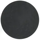 Runt soffbord med stålunderrede och glasskiva Tillverkat i Italien - Alisea Viadurini