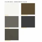 Runt soffbord med Hpl-topp Gjord i Italien - Mina Viadurini