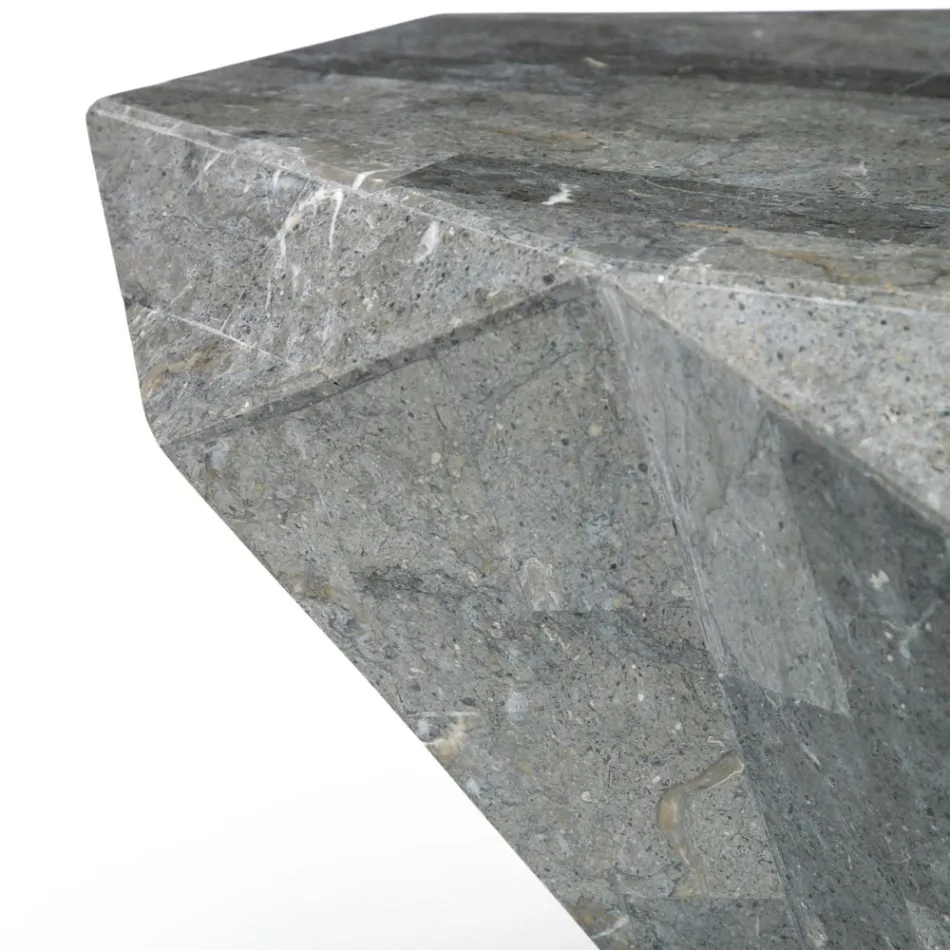 Inomhusformat soffbord i Fossil Stone Olika finish - Hörlurar Viadurini
