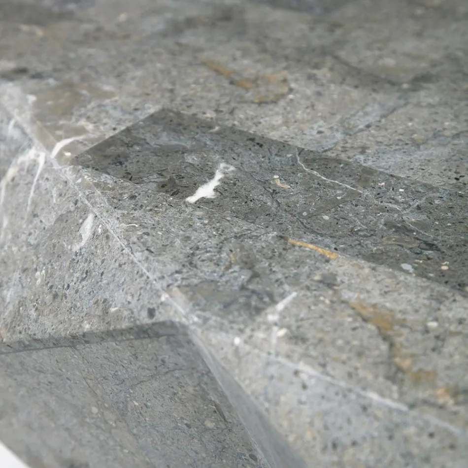 Inomhusformat soffbord i Fossil Stone Olika finish - Hörlurar Viadurini