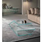Format soffbord i Extralight eller rökt glas tillverkat i Italien - Neok Viadurini
