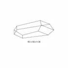 Format soffbord i Extralight eller rökt glas tillverkat i Italien - Neok Viadurini