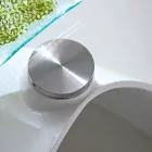 Soffbord med glasskiva med tillverkad i Italien silketryck - Campari Viadurini