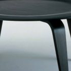 Soffbord i svartfärgad ask med rund topp tillverkad i Italien - Cariddi Viadurini