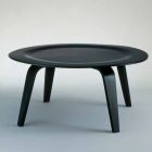 Soffbord i svartfärgad ask med rund topp tillverkad i Italien - Cariddi Viadurini