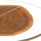 Soffbord i trä och stål med metallben tillverkade i Italien - Damaskus Viadurini