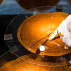 Soffbord i trä och stål med metallben tillverkade i Italien - Damaskus Viadurini