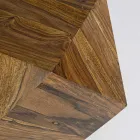 Soffbord i Sheesham Wood Design Polygonal Homemotion - Torrice Viadurini