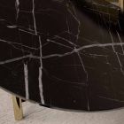 Loungebord i svart Marquinia eller Forest Brown Marble Tillverkad i Italien - Manolo Viadurini