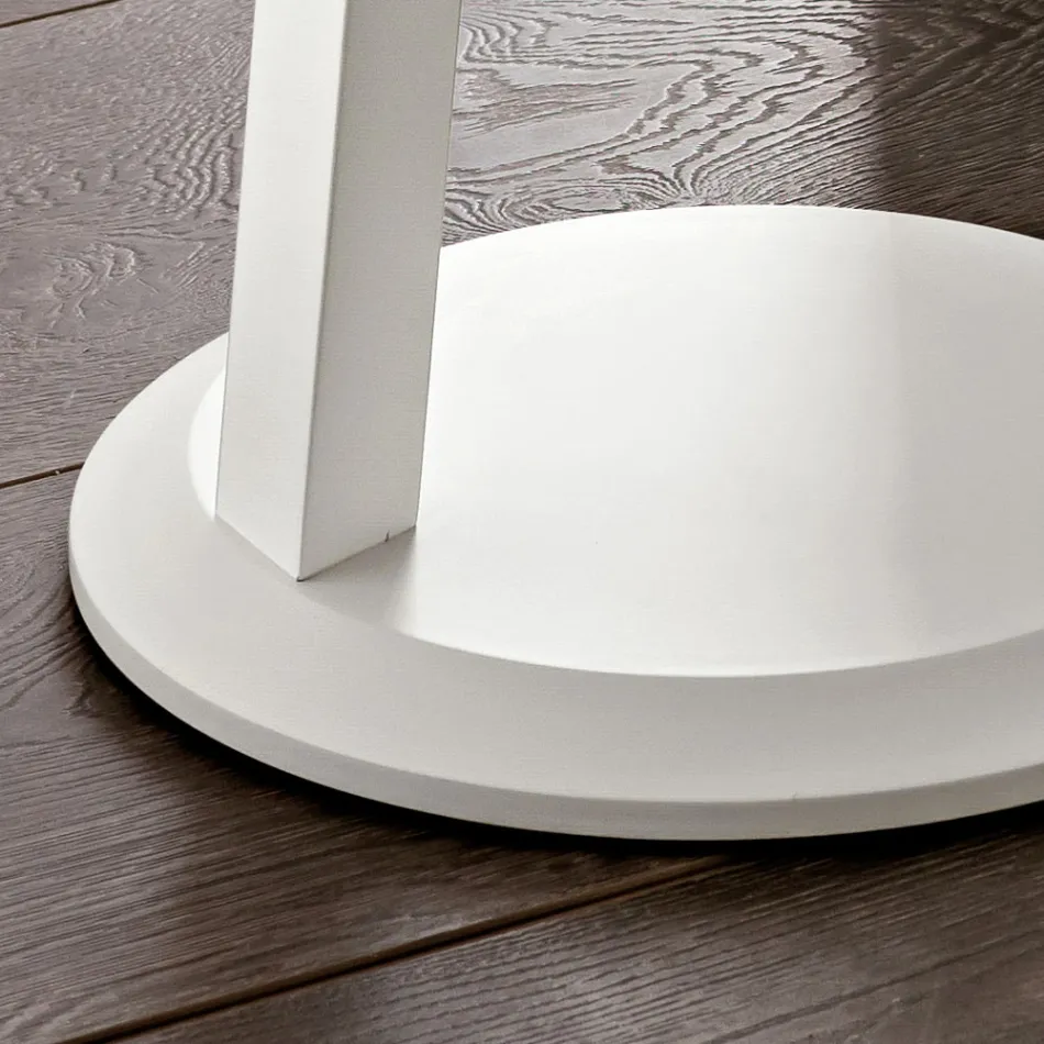 Soffbord i lackad MDF med ram i massivt trä Tillverkad i Italien - Tobiko Viadurini