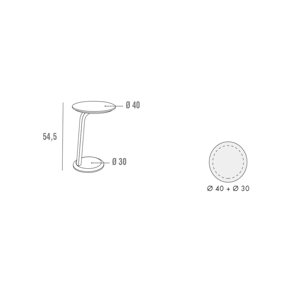 Soffbord i lackad MDF med ram i massivt trä Tillverkad i Italien - Tobiko Viadurini