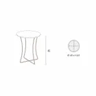 Soffbord i målad metall med Hpl-topp tillverkad i Italien - Numbo Viadurini