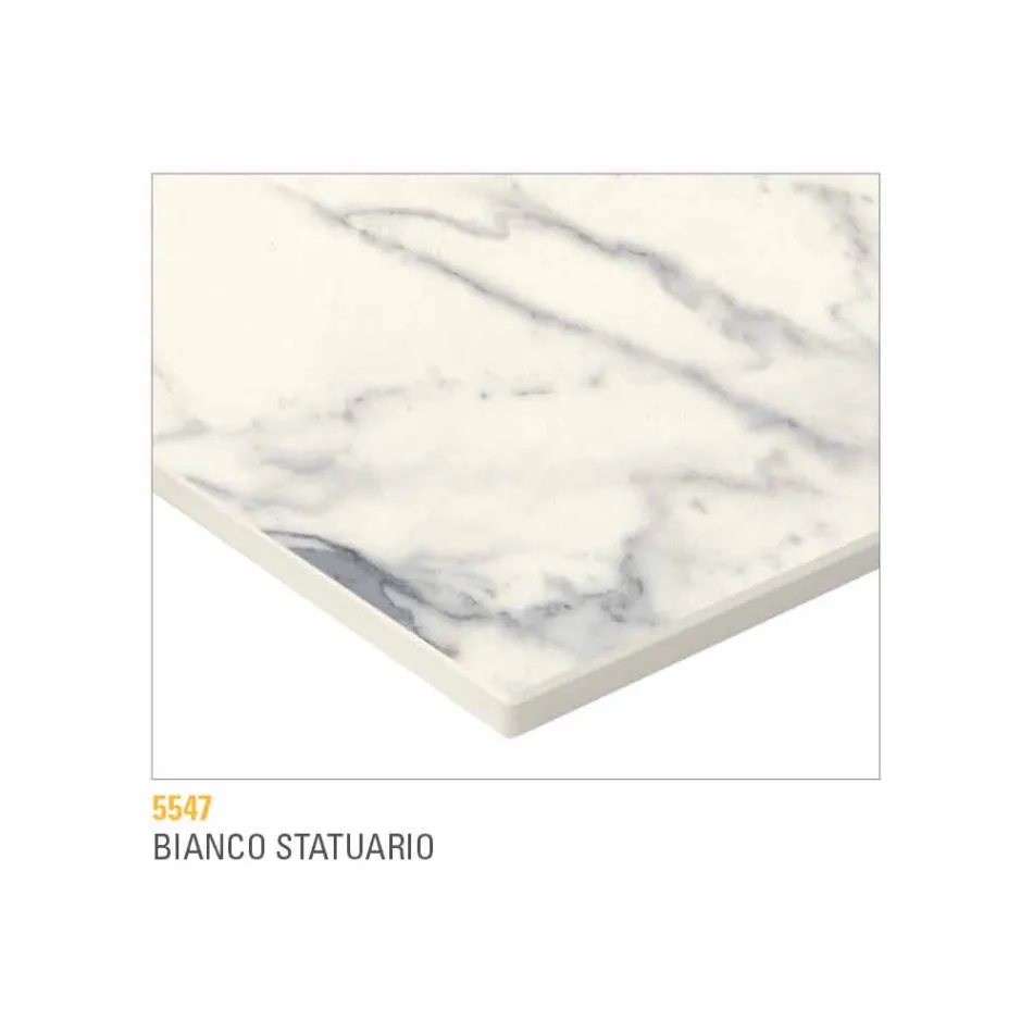 Soffbord i målad metall med Hpl-topp tillverkad i Italien - Numbo Viadurini