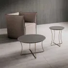 Soffbord i målad metall med Hpl-topp tillverkad i Italien - Numbo Viadurini