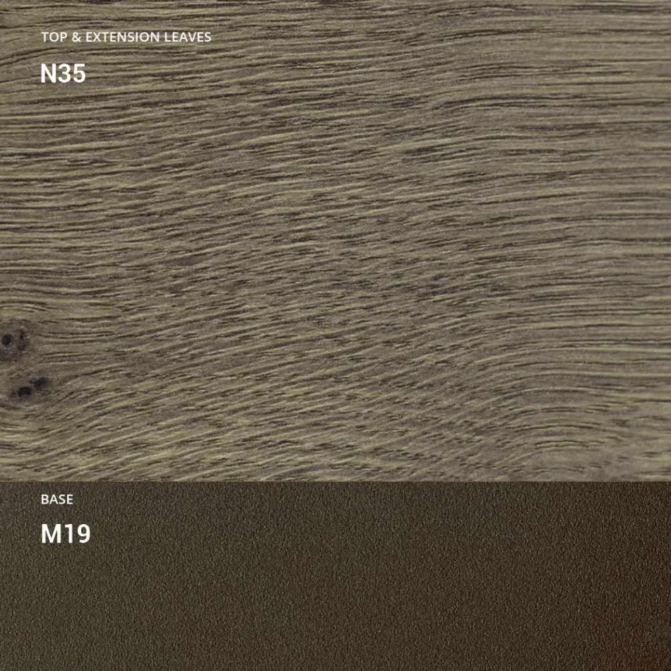 Transformerbart soffbord i metall och trä Tillverkat i Italien - Veneris Viadurini