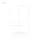 Transformerbart soffbord i metall och trä Tillverkat i Italien - Veneris Viadurini