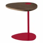 Vardagsrumsbord i metall och träplatta, lyxig design - Yassine Viadurini