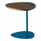 Vardagsrumsbord i metall och träplatta, lyxig design - Yassine Viadurini