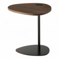 Vardagsrumsbord i metall och träplatta, lyxig design - Yassine