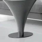 Rund soffbordsbåtsform i metall och etsat glas - ombordstigning Viadurini