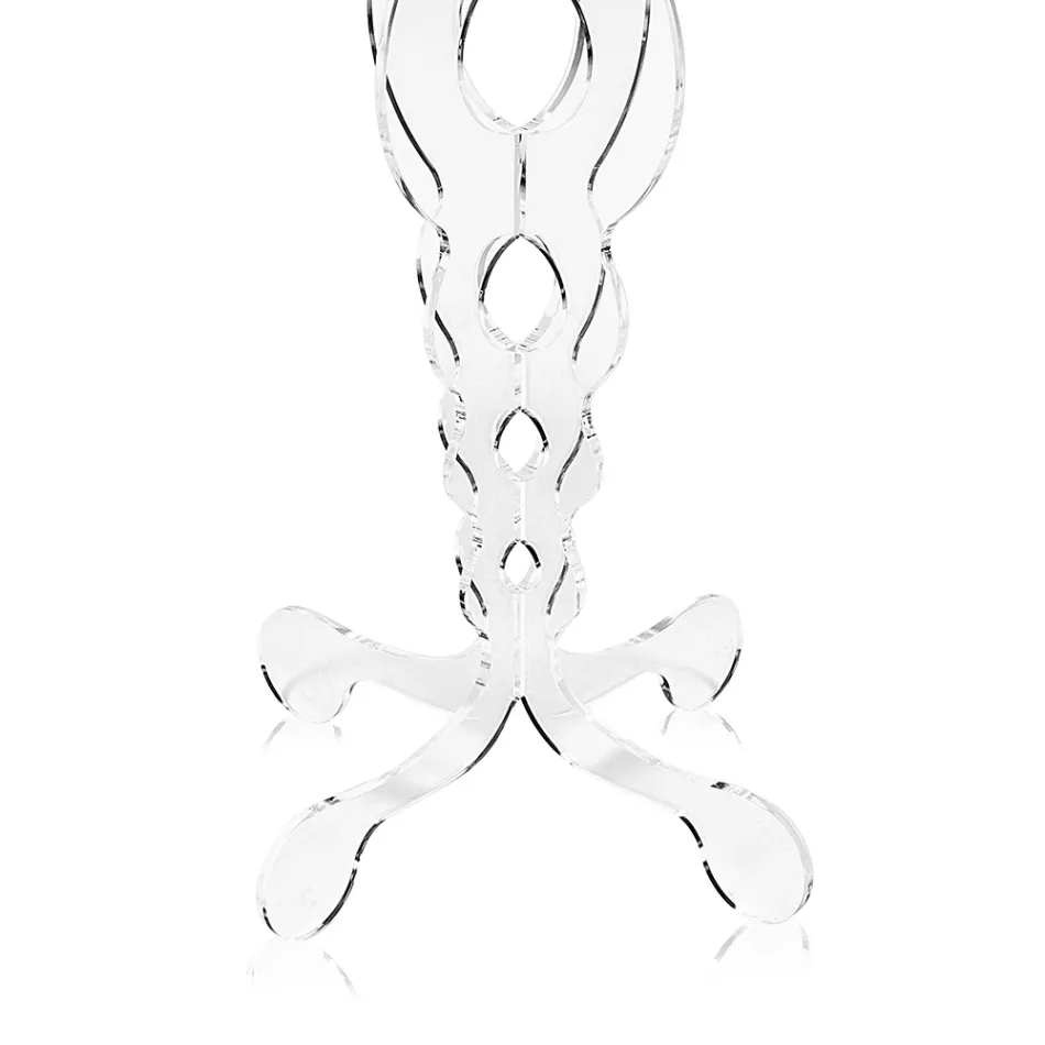 Runt soffbord i transparent plexiglas 2 dimensioner - fosfor Viadurini