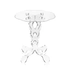 Runt soffbord i transparent plexiglas 2 dimensioner - fosfor Viadurini