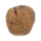 Runt soffbord i stam av trä och stål Homemotion - Tancredi Viadurini