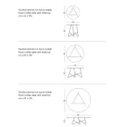 Runt trädgårdssoffbord i metall i olika färger och 3 storlekar - Magali Viadurini