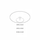 Runt soffbord i extra klart glas - Giovannino Viadurini