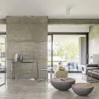 Runt soffbord i återvunnet trä och stål vitt eller grått - Genoveffa Viadurini