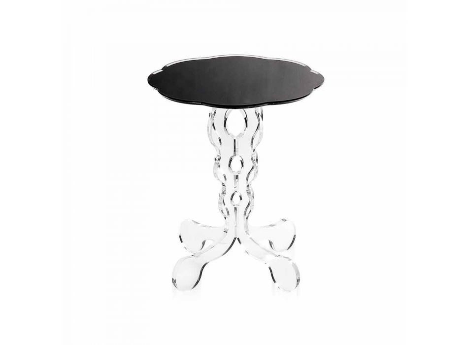 Soffbord runda svarta diameter 36 cm Janis modern design, tillverkad i Italien Viadurini
