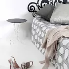 Soffbord runda svarta diameter 36 cm Janis modern design, tillverkad i Italien Viadurini