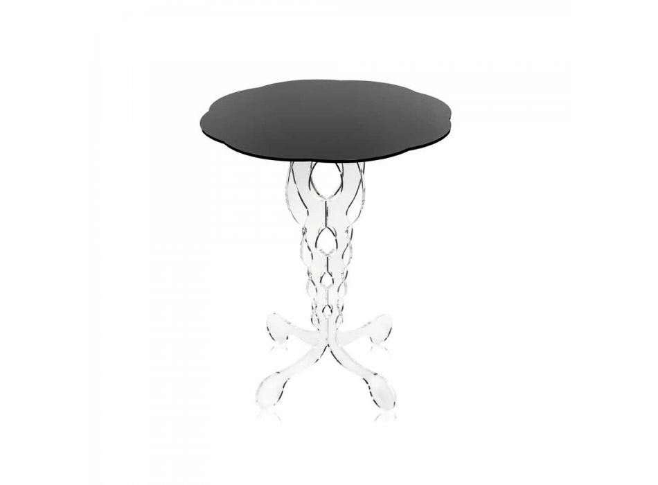 Soffbord runda svarta diameter 50 cm Janis modern design, tillverkad i Italien Viadurini