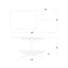 Transformerbart soffbord med justerbar höjd upp till 82 cm Tillverkat i Italien - Hjul Viadurini