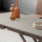 Omvandlingsbart vardagsrumsbord i Fenix och metall tillverkat i Italien - Chiano Viadurini